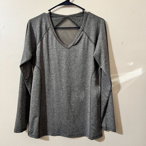 Beverly Hill Polo Club Athletic Top Womens Small Gray Stretch pullover Casual - Picture 1 of 7